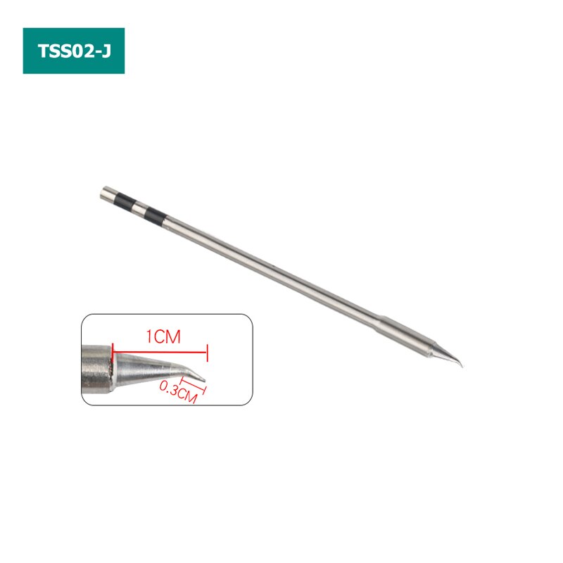 Original QUICK TS1200A Lead Free Solder Iron Tip Handle welding pen tools TSS02-SK TSS02-K TSS02-I TSS02-2C TSS02-3C: J