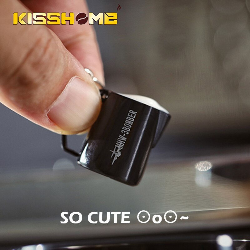 Brelok robić kawy Latte Puchar różowy młotek bez dna uchwyt ekskluzywny mały wisiorek