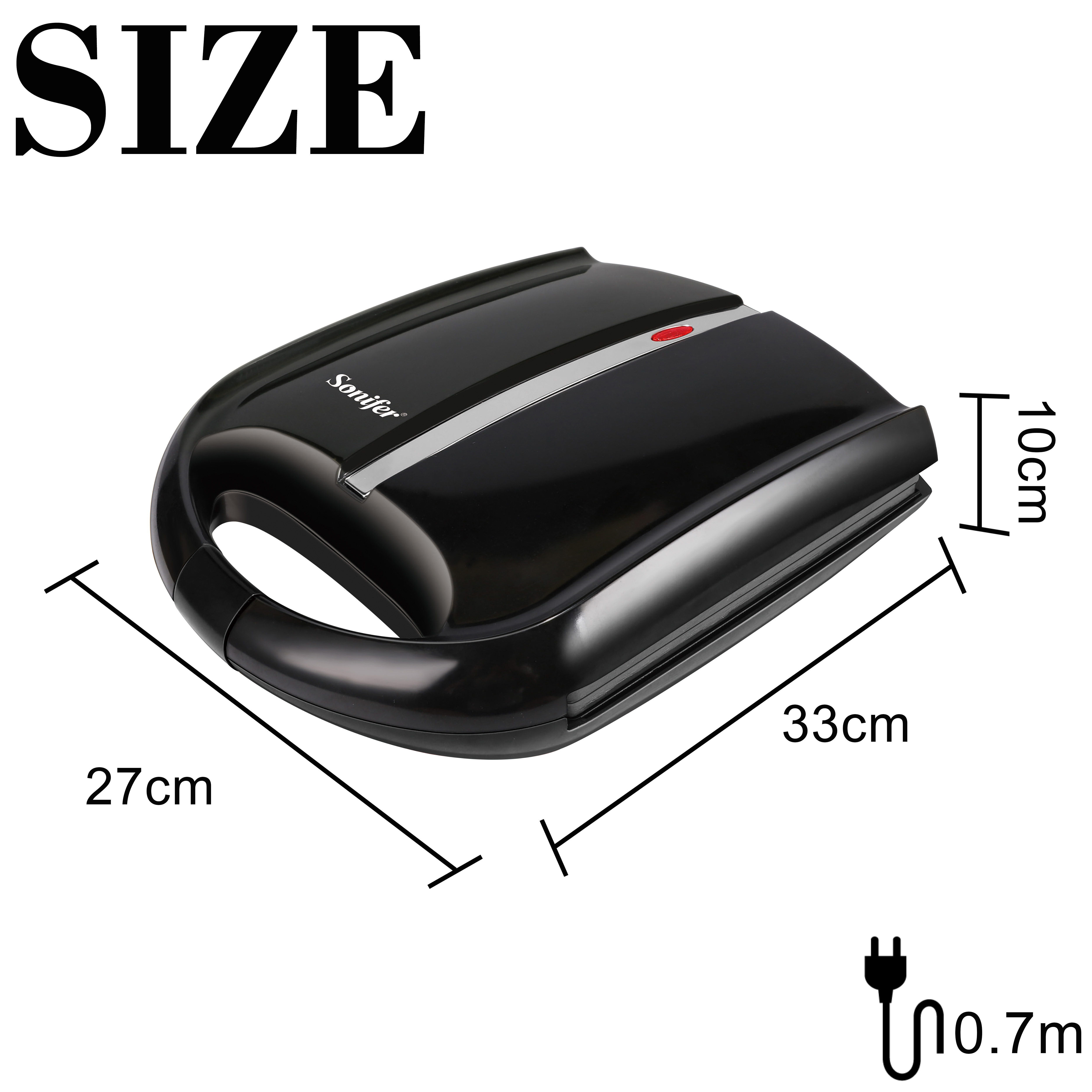 Hiszpania Churros elektryczny opiekacz robić kanapek 1400W gotowanie urządzenia kuchenne śniadanie gofry maszyna nieprzywierająca żeliwna patelnia Sonifer