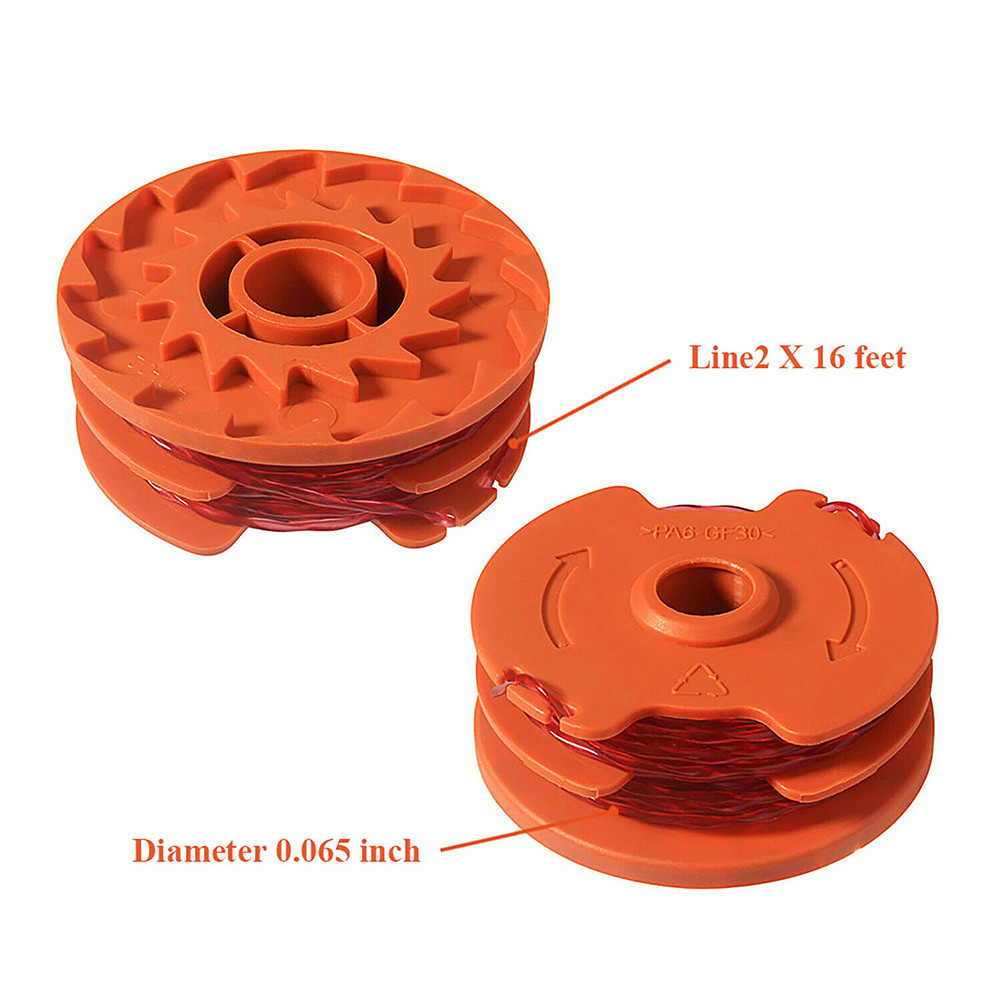 3pcs Trimmer Spool & Line For McGregor MET6032 MET4530 MET3525 Worx WG119E Strimmers Garden Tools Parts