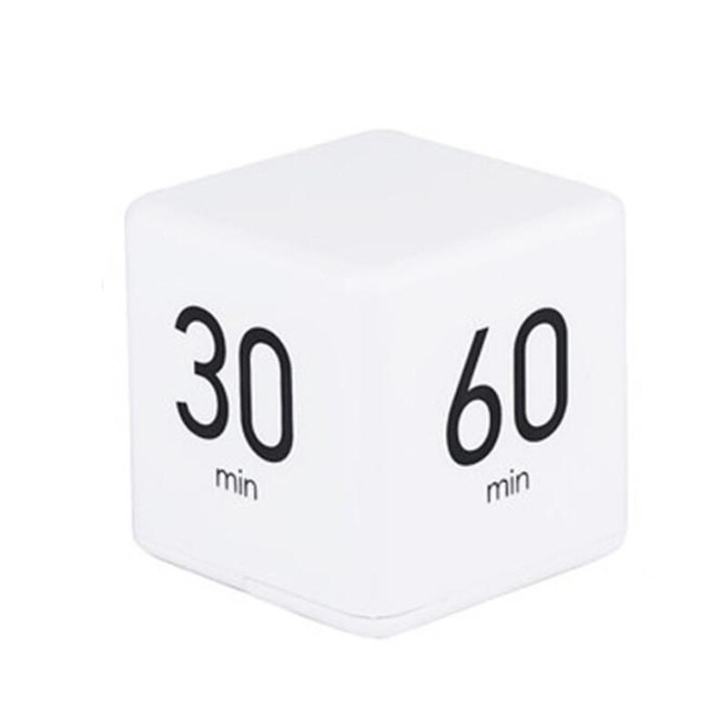 Miracle Cube Timer White Kitchen Timer Kids Timer Workout Timer Fashionable 66CY: 15-20-30-60minutes