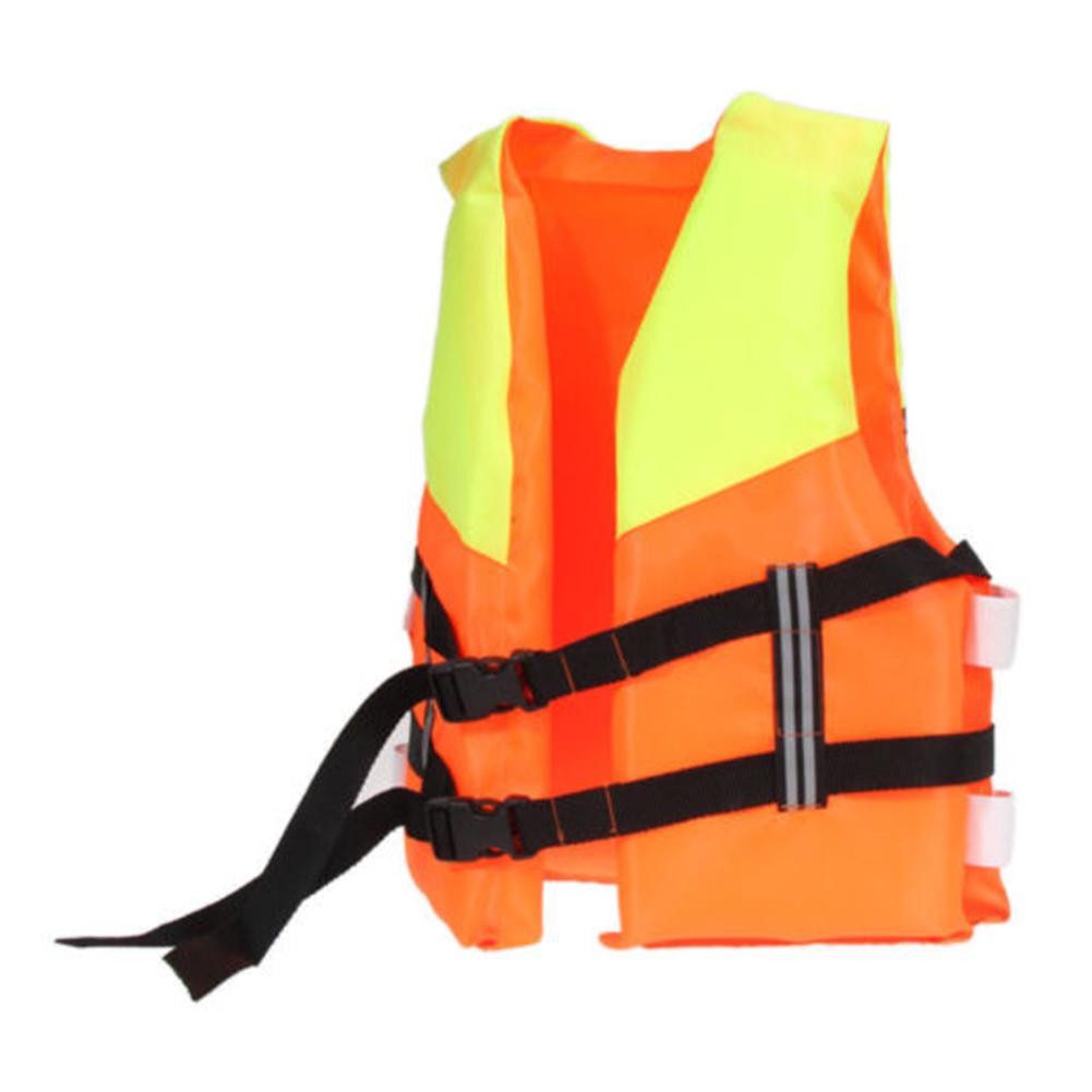 Børn orange skum vandsport redningsvest vest til oversvømmelse vand svømning roning ski 4-10 år børn 34cm