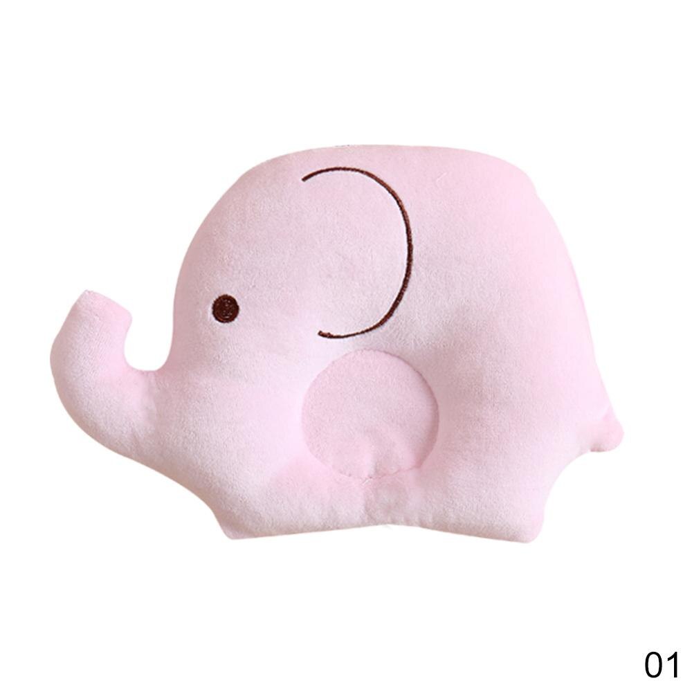 Cojín de protección para la cabeza del bebé del elefante lindo Anti-rollover cojín de protección para la cabeza del bebé posicionador de cabeza almohada de Enfermería del bebé: Rosa