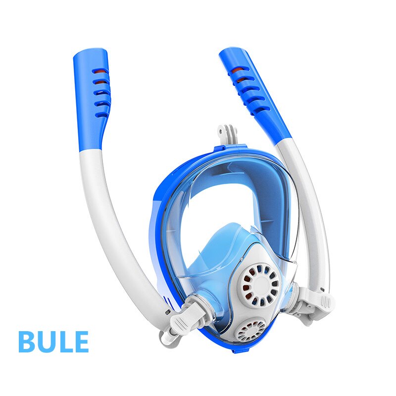 Hjkb schwimmmaske für erwachsene (männer, frauen) mit doppelatemschlauch, silikon, komplett trocken, schnorchelmaske für freundlicher, taucherbrille, ausrügestochen: Art -03 / S/m