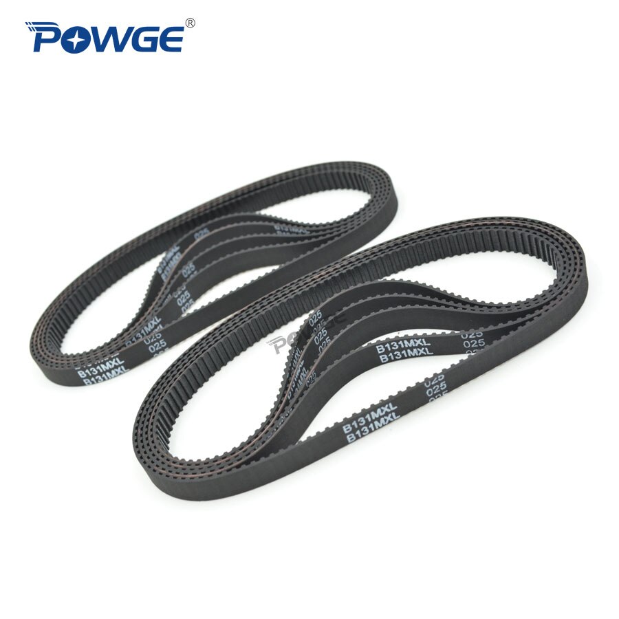 POWGE 10pcs MXL Timing belt B130 B131 B132 B133 B134 Width 6.35mm 025 Teeth 130 131 132 133 134 Synchronous belt B130MXL B134MXL