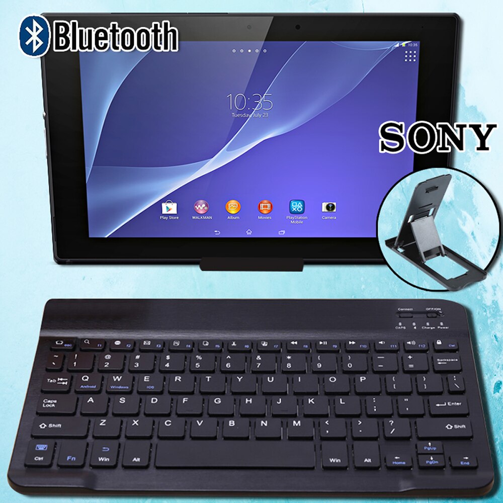 Tragbare Drahtlose Tastatur Bluetooth Tastatur für Sony Xperia Z4 10,1 Zoll/Z4 SGP712/Z4 SGP771 Tablette 3,0 kabellos tastatur