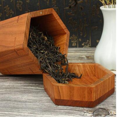 Draagbare thee blikken houten palissander palissander massief houten thee blikken pu& #39 ;er thee verpakkingsdoos opslag thee blikken