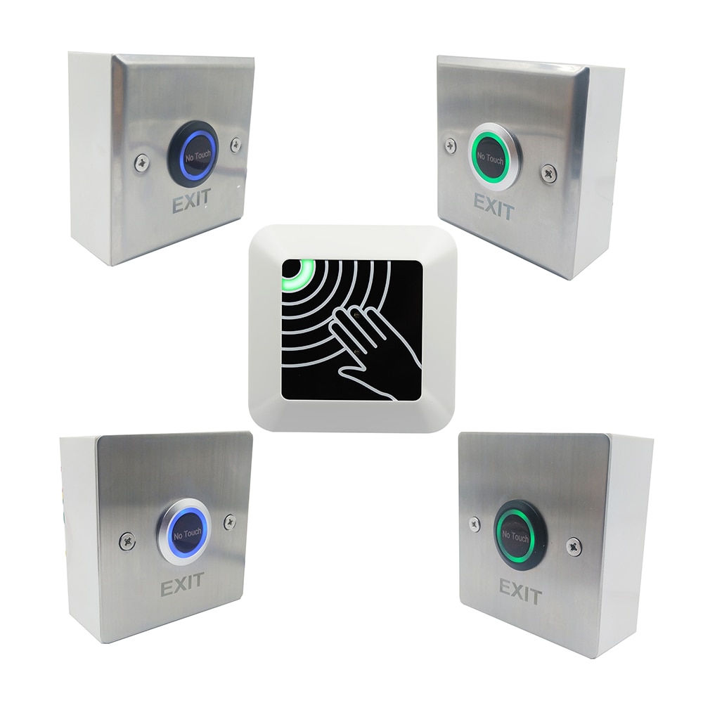 Surface Install Waterproof IP68 Outdoor No Touch Door Access control Infrared Exit Button