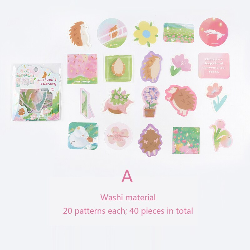 Sig.carta 4 design impostato spento con a sogno serie di Bronzing animale domestico grandi adesivi mini adesivi decorazione materiale adesivo fai-da-te: A