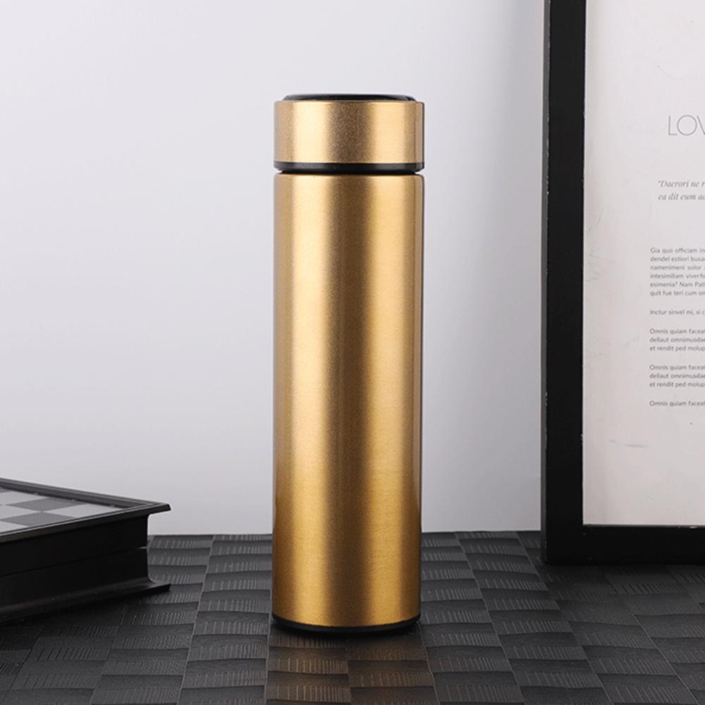 Termo de acero inoxidable de 500ml, botella térmica portátil, jarra de café con aislamiento al vacío, botella de agua para viajes al aire libre, taza para escalada