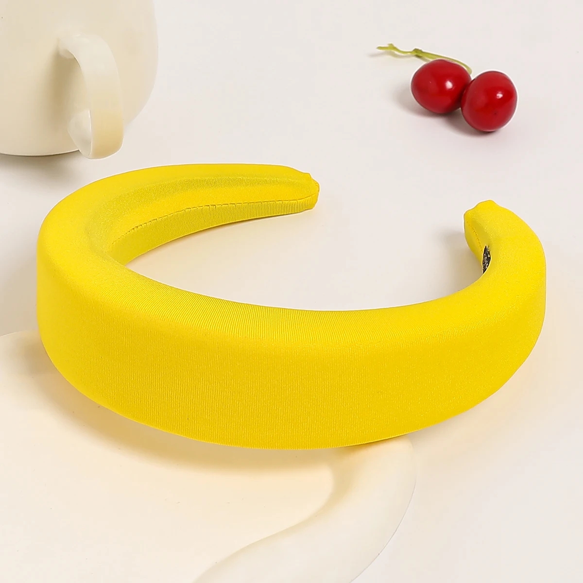 Nuevas diademas acolchadas de para mujer, diademas de bisel ancho, diadema gruesa antideslizante de esponja para niñas, accesorios para el cabello de: Oro