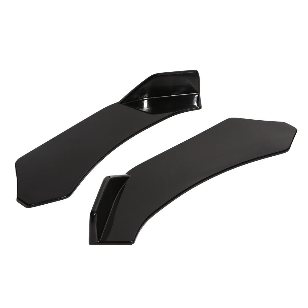 Yleisauto auto etupuskurin huuli jakaja leukaspoileri kiiltävä musta pari puskurin poraus ja pulttaus 570 x 130 x 70 mm