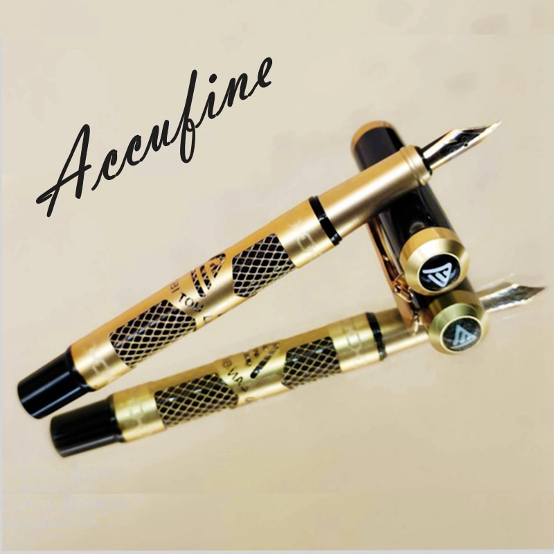 Pluma estilográfica antigua vintage para escribir, bolígrafos de tinta Latón de lujo de para la escuela y de artículos de oficina