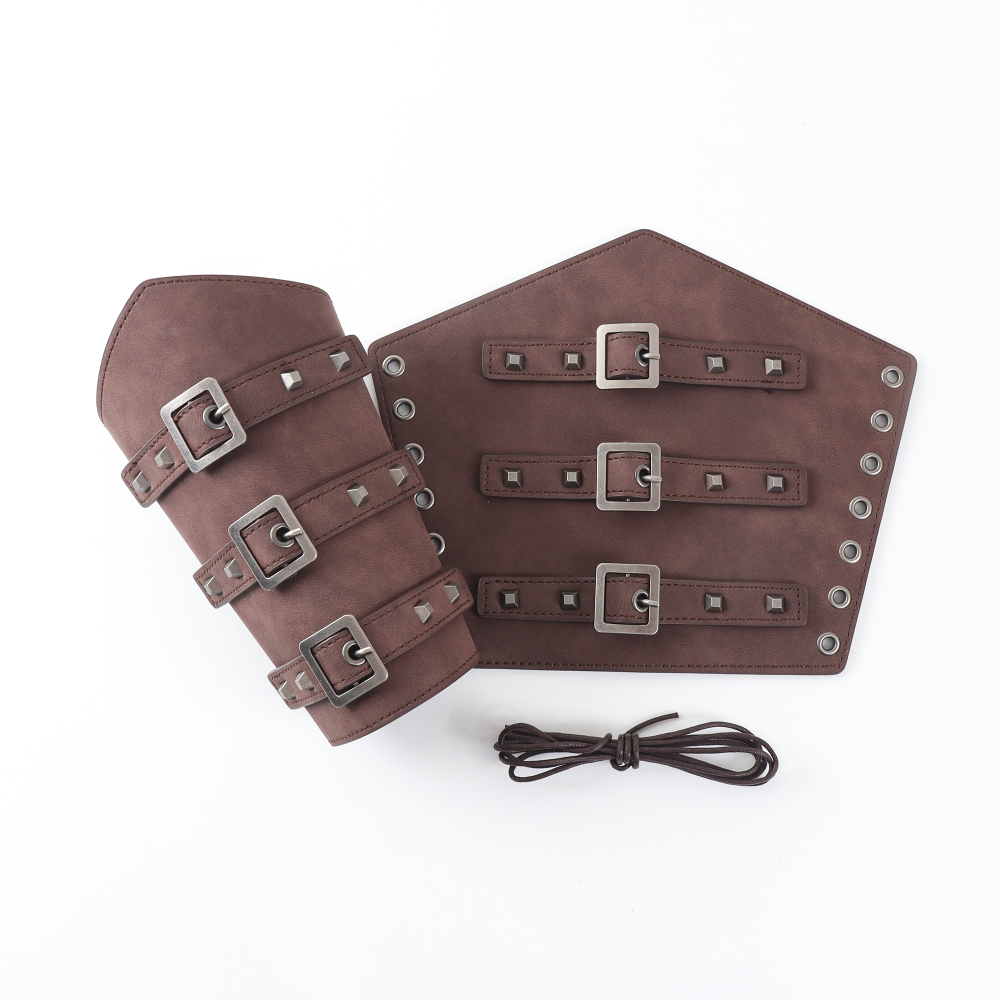 Mittelalterliche Rüstung Männer Cosplay Armstulpen Schnürung Wikinger Piratenritter Handschuh Armband Armschiene Steampunk Zubehör Cosplay Prop