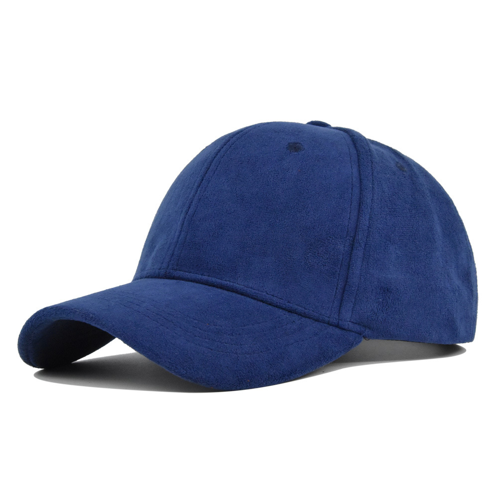 Gorras de béisbol de gamuza Unisex a la para mujeres y hombres, gorras de sol informales de Color sólido para otoño y exteriores, gorras Snapback ajustables cálidas para invierno: Negro
