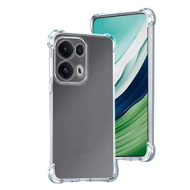 Four-Corners Shockproof TPU Case For OPPO Reno 13 Pro 5G Reno13 F FS 13F 13FS Cases Protective Cover Transparent Fundas Coque: For iPhone 16 Plus