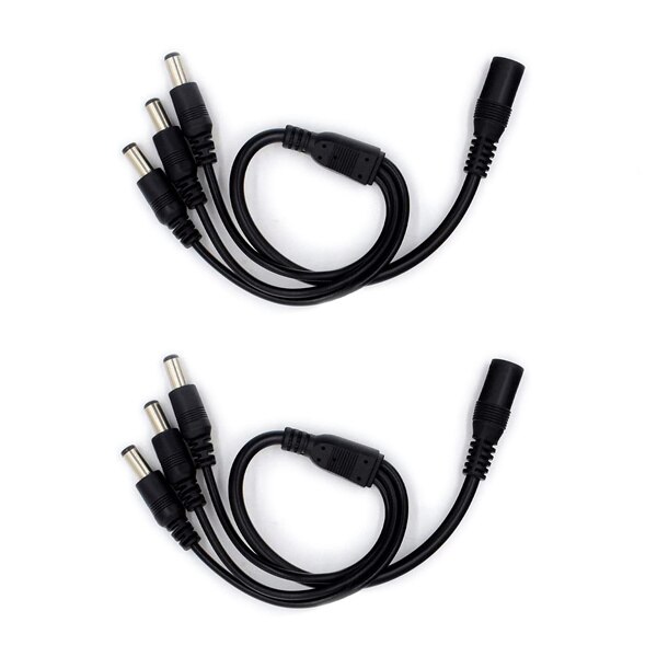 DC Splitter LED Strip 1 Female to 2 3 Male Way 5mm*2.1mm Splitter Extension White LED Strip Light Power Splitter 2,3,5Pcs/lot: 1 to 3  x 2pieces