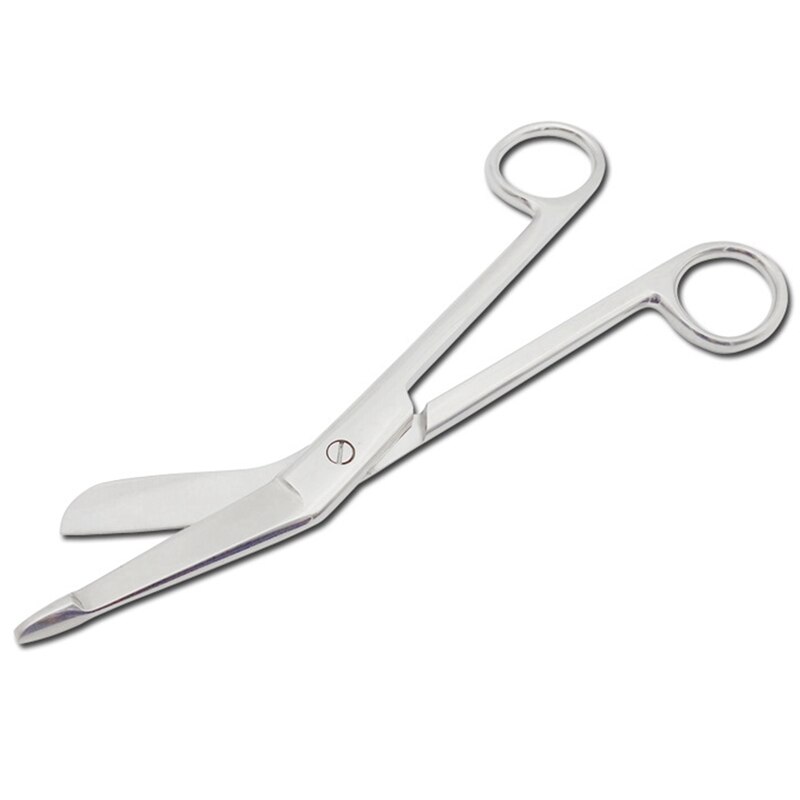 Household Gauze Stainless Steel Bandage Scissors Nursing Scissors: Silver