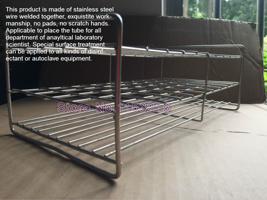 24mm*100-holes Test Tube Rack Wire Stainless Steel test tube stand frame Suitable for tube 23mm/24mm/25mm/25.5mm