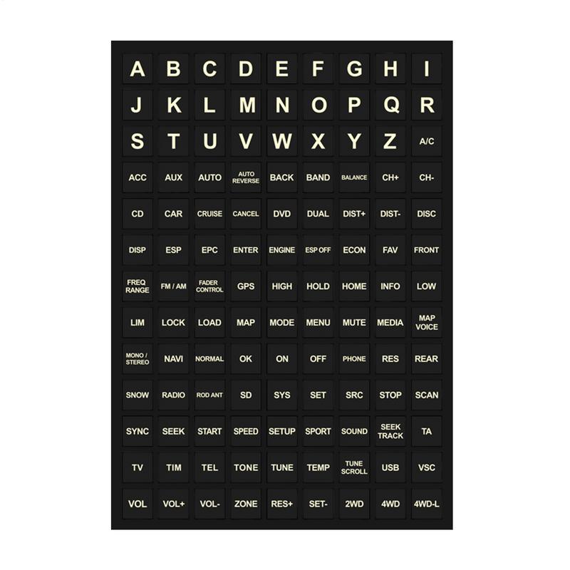 Unbenutzte Auto-Knopf-Aufkleber, Ich bin Dunkeln leuchtende, wasserdichte Auto-Aufkleber, Auto-Innenzubehör, Schaltungsplatten-Etikett für