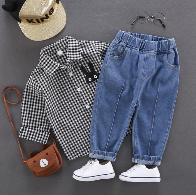 Boys jeans spring Kids Jeans Boys Pants Elastic Waist Stretch Denim Clothes Children Trousers For 2 to 6 Years