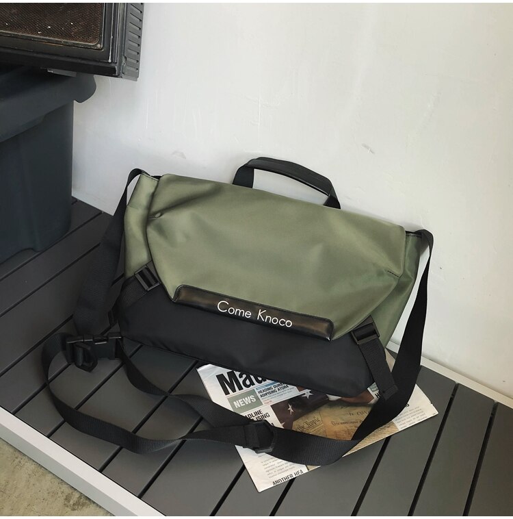 Schultertasche für damen, große umhängetasche, marken-sporttasche, schlichte freizeittasche, businesstasche, sporttasche: Grün