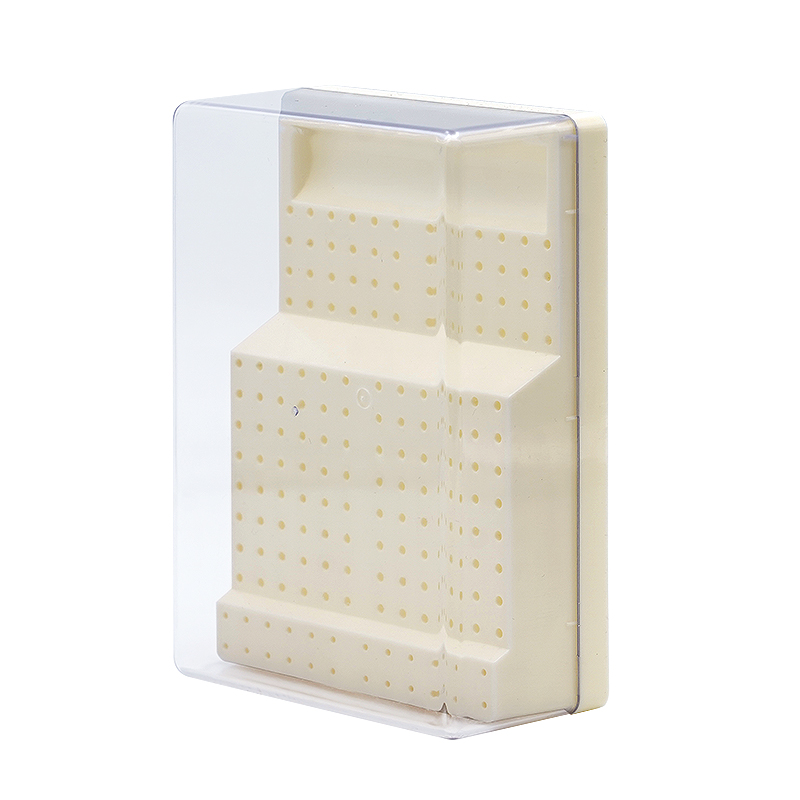 Caja de fresas dentales de 168 agujeros, soporte de bloque esterilizador de fresas dentales de plástico, caja de desinfección de Autoclave, suministros de odontología