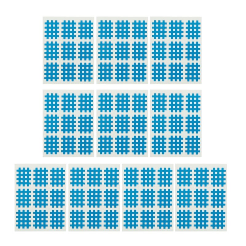 Pack von 10 Blätter Kindmax Healthcare Spi-ral Kreuz Kinesiologie Band Physikalische Therapie Kreuz Muskel Band für Schmerzen Linderung: hell Blau
