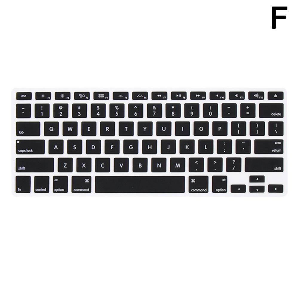 10 Kleuren Zachte Siliconen Toetsenbord Cover Sticker Film Voor Macbook Pro Air 13 "15" 17 " of Ouder) computer Accessoires: F