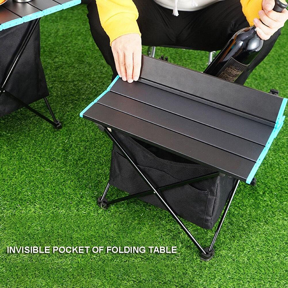 Practical Outdoor Folding Table Storage Hanging Basket Picnic Camping Pouch Organizer Supplies 600D Waterproof Oxford Cloth Bag