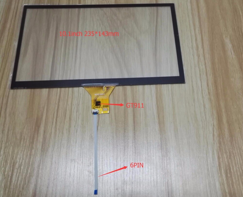 10.1 -inch 235*143mm GT911 6pin Capacitive touch screen