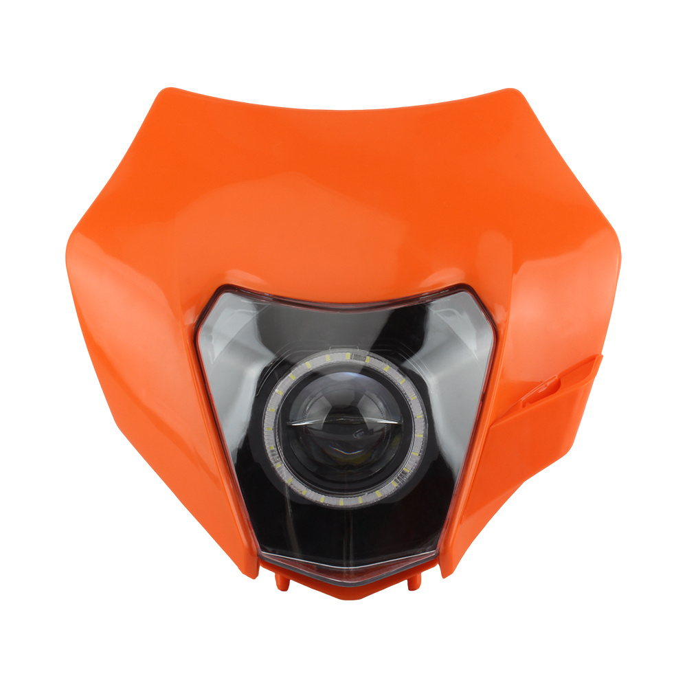 Faro delantero para motocicleta, faro Led Para KTM EXC XC SX EXCW SXW Duke 125-500 Focos Para Moto Dirt Bike Enduro Motocross: Castaño