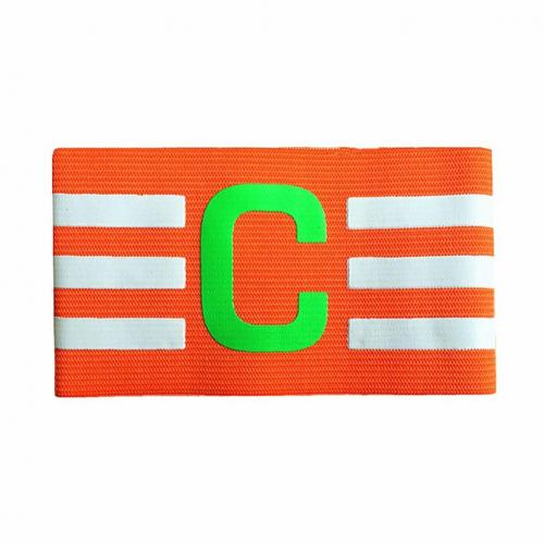 1pc Arm Band Leader competizione calcio capitano bracciale competizione di calcio sport Match Leader gruppo Arm Band Badge: Arancione