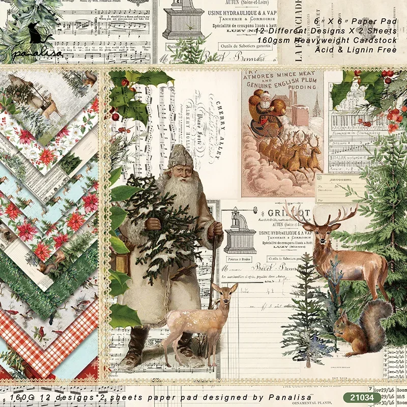 Bastel papier Weihnachten DIY Scrap booking Material Papier karte machen Hintergrund papier einseitiges Muster