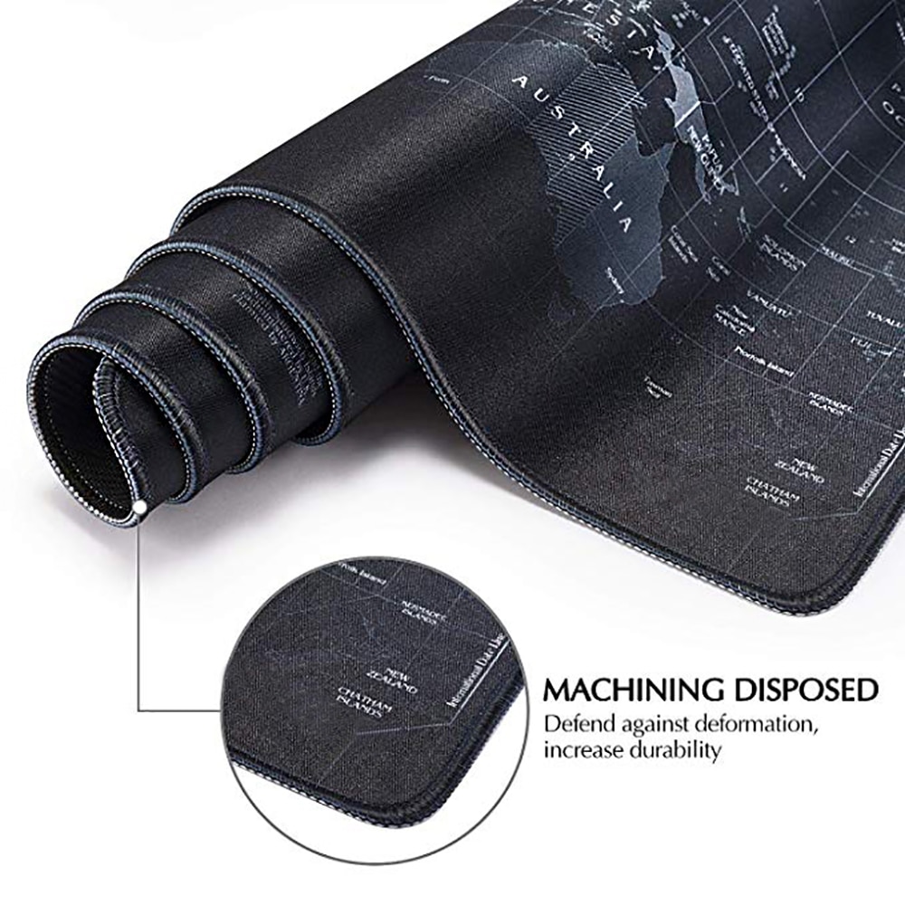 Gaming Mouse Large World Map rubber mouse pad computer game tablet mouse pad with edge locking Computer Mouse Mat