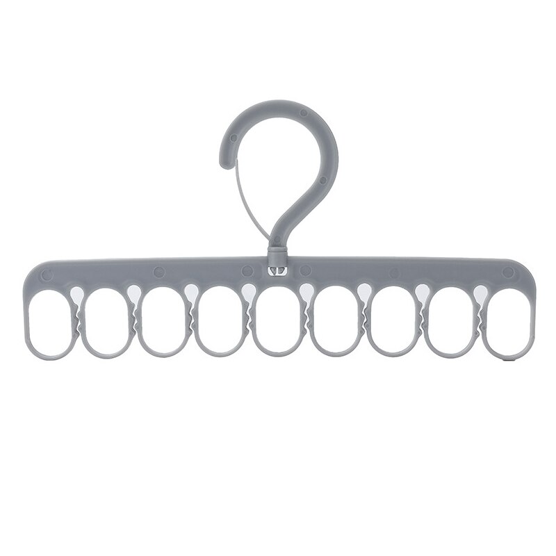 9-hole Clothes Hanger Magic Multi-port Support Hangers Clothes Drying Rack Multifunction Plastic Clothes Hangers Storage Hangers