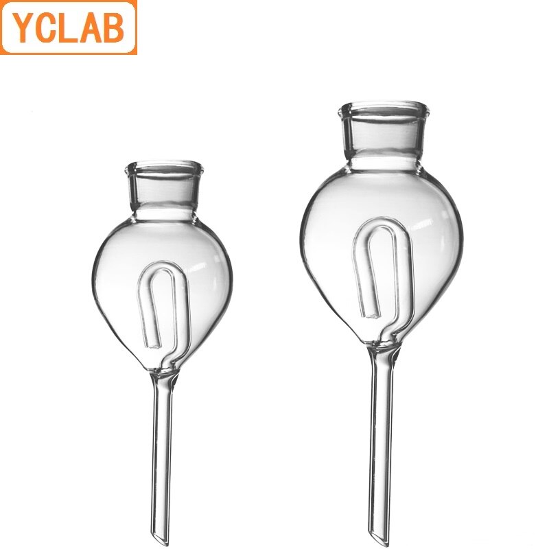 YCLAB 100mL Gas Saturation Funnel Liquid Seal Safety Glass Laboratory Chemistry Equipment