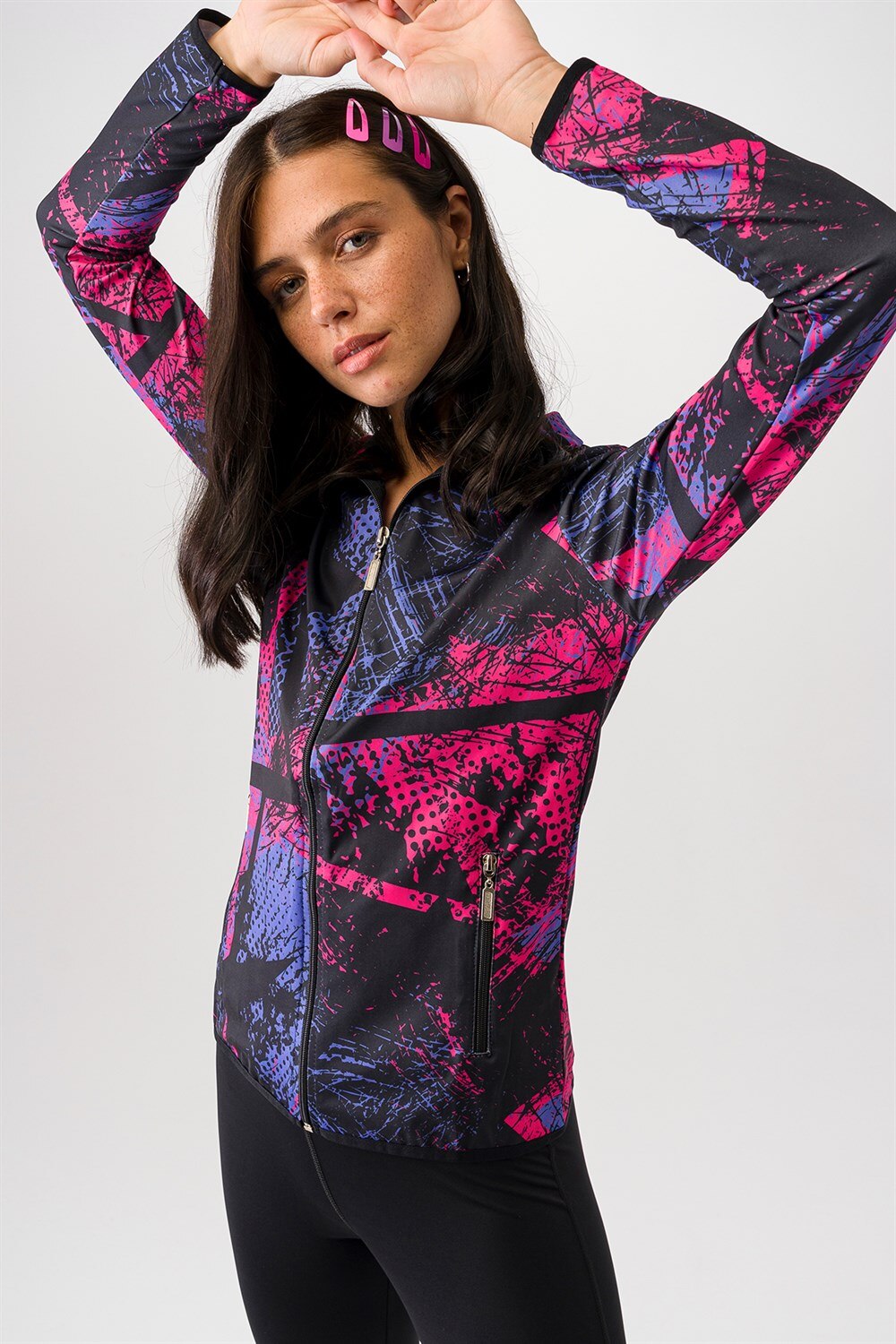 Mossta-Ropa deportiva púrpura para mujer, conjunto de 2 piezas, nueva tendencia