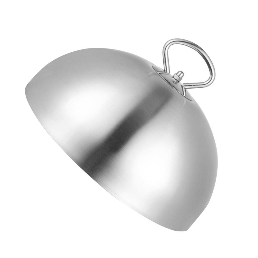 Cubierta de acero inoxidable para carne Teppanyaki, tapa de cúpula para plato, antisalpicaduras de aceite, herramienta de cocina para restaurante y hogar (20cm)