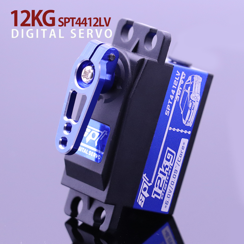 SPT4412LV 12kg Large Torque Metal Gear Standard Digital Low Profile Servo 1/10 RC Car 3racing SAKURA D4 CS Airplane Roboit Arm