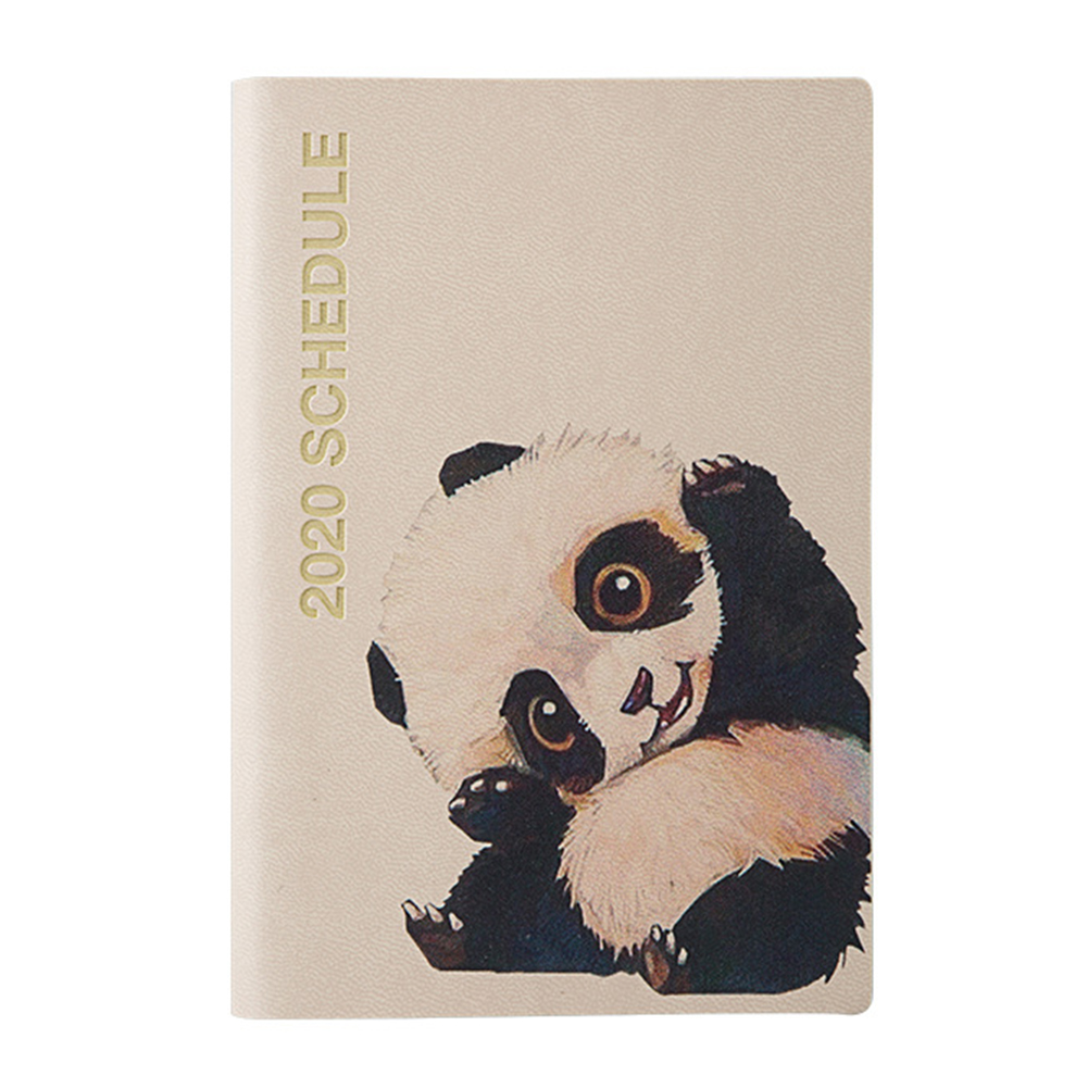 Calendar Weekly Planner A6 Diary Notebook School Stationery Agenda Journal Notesbook Cute Cat Panda Dog