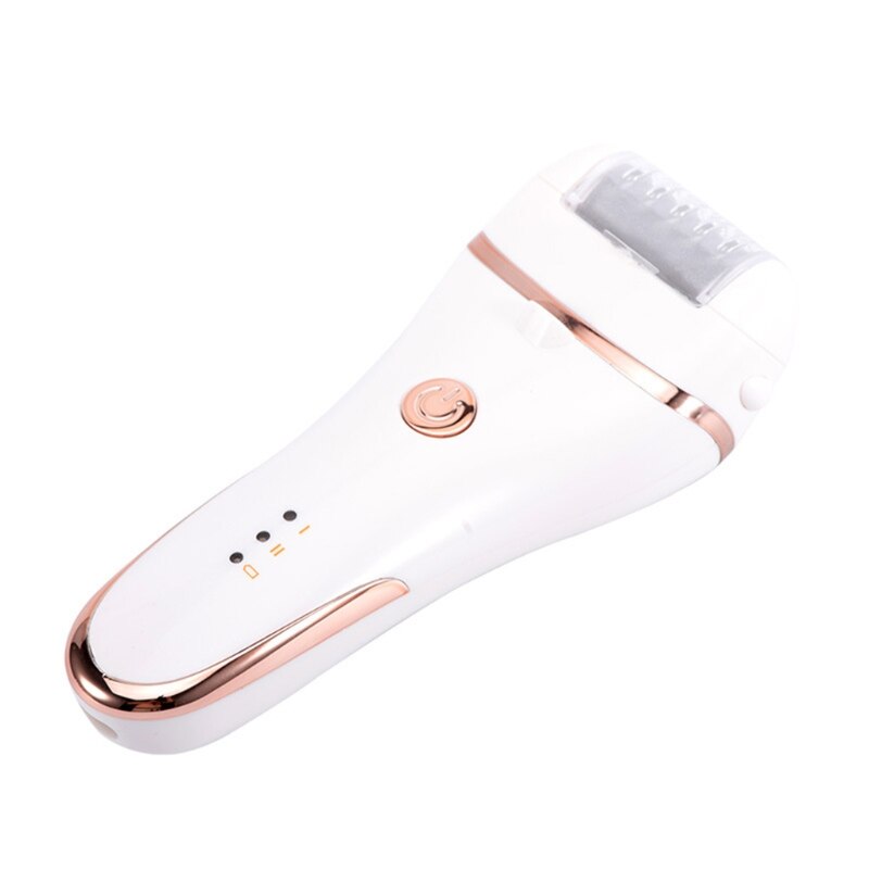 Electric foot callus rechargeable foot file with 3 grinding heads and waterproof foot care tools