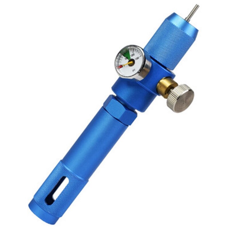 Draagbare Co2 12G Cilinder Speciale Inflator Met Manometer Aanpassing Functie Verstelbare Draagbare Co2 Supplement Met Pre