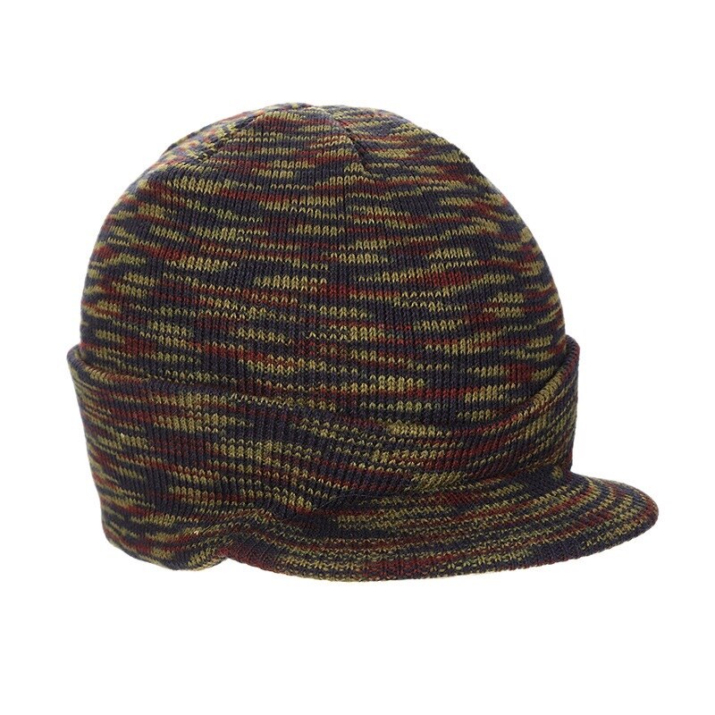 Casquettes pour hommes avec visières, chapeau de Ski à tricoter, en laine, Style militaire, garde au , couvre-chef pour les voyages en plein air, alpinisme: Camouflage