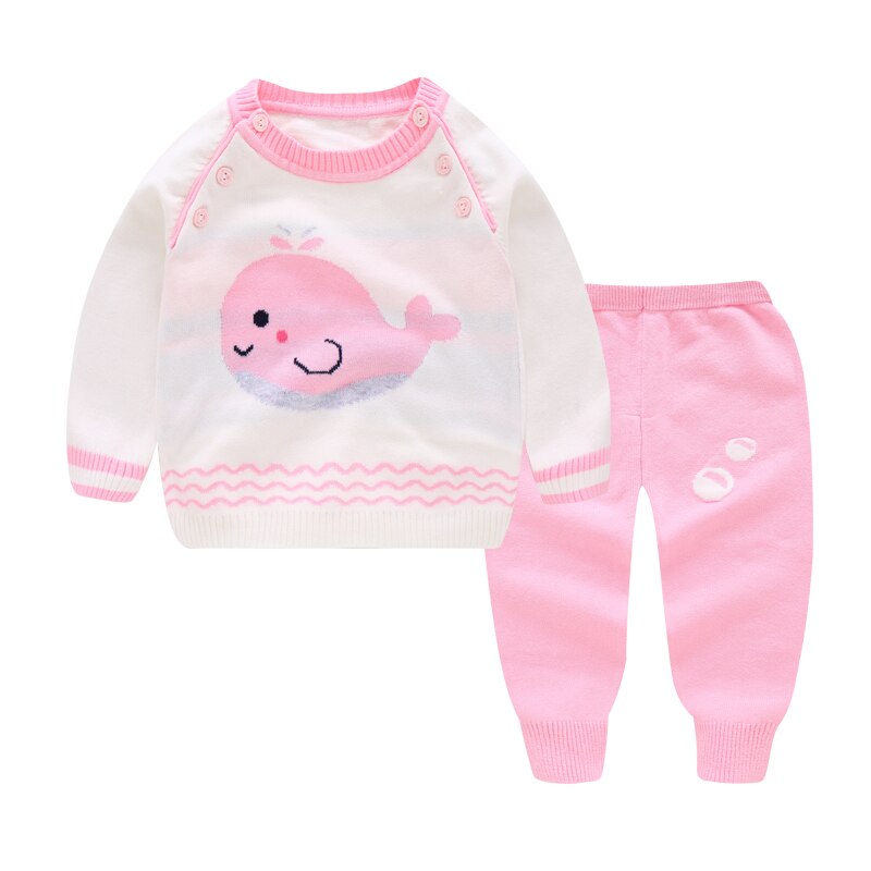 Warme truien met baby walvis patronen
