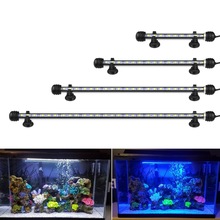 EU Plug Aquarium Light 19-49CM 5050 RGB LED Aquarium Lighting Fish Tank Submersible Light Lamp Waterproof Underwater LED Lights
