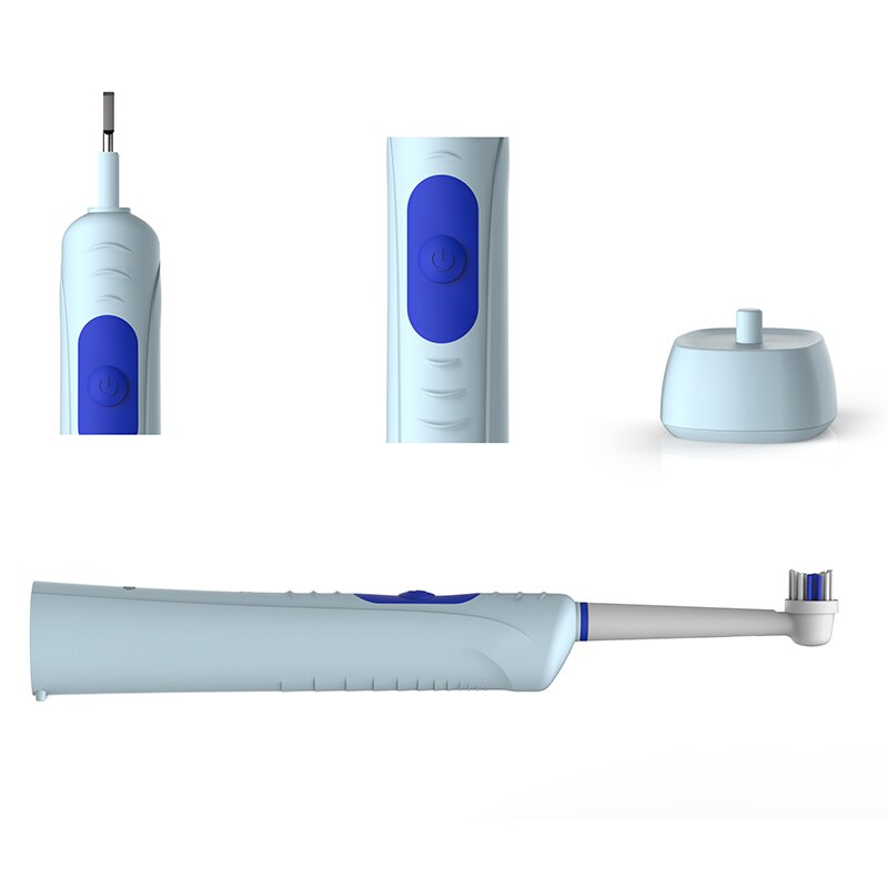 Electric Toothbrush Rechargeable Ultrasonic Rotating Toothbrush Fast Charge With 1 Heads Replacement Adult Waterproof TSLM1