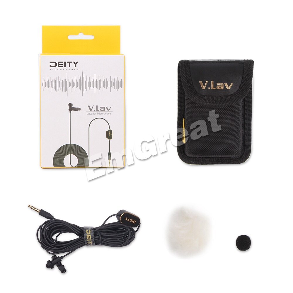 Deity V.lav Lavalier Microphone Omnidirectional Lavalie Condenser Mic for Mobile Phone Pad Recorder