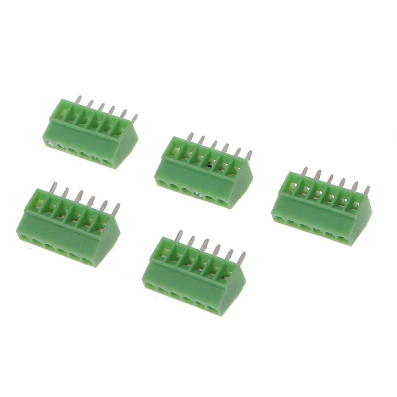 10 Pcs 2Pin-10Pin Screw PCB Mounted Terminal Blocks Connector 2.54mm Pitch
