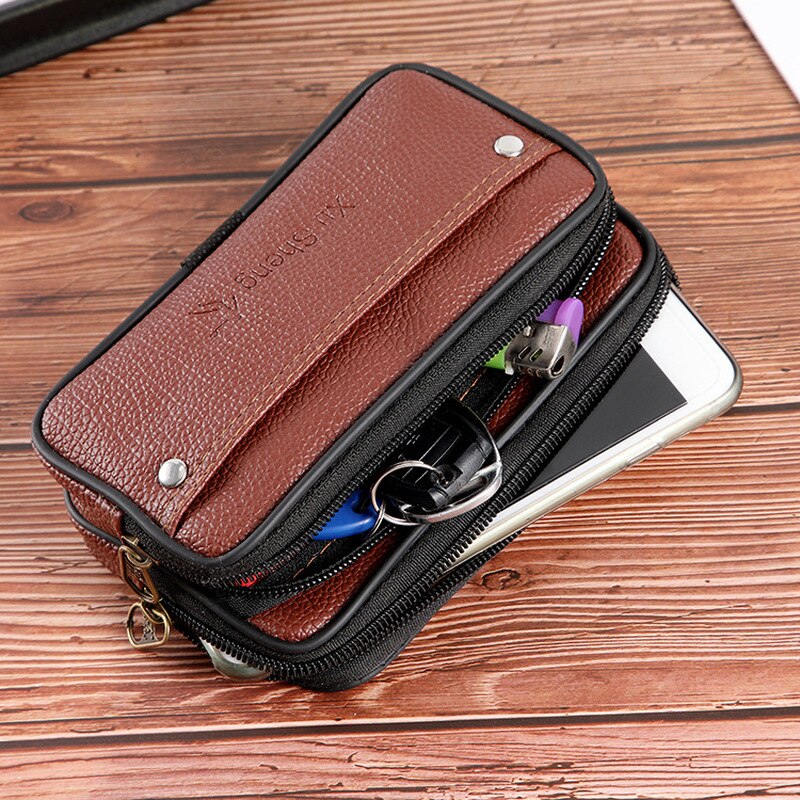 Fanny Pack Mobiele Telefoon Case Opknoping Taille Storage Heuptas Voor Iphone Voor Samsung Voor Xiaomi Huawei Haak Loop Holster pouch